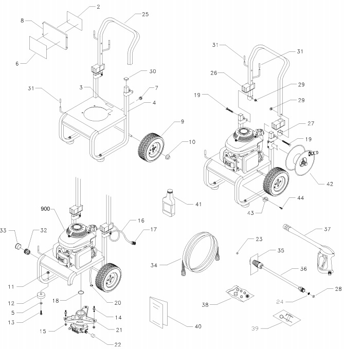 Sears & Craftsman Pressure Washer model 580768324 replacement parts and upgrade pumps